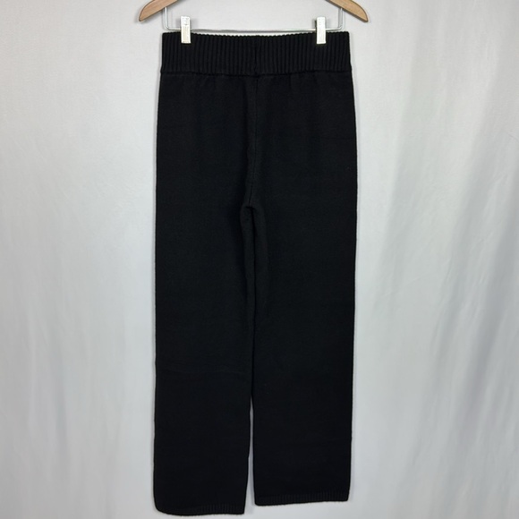 Honeydew Women’s Spice It Up Wide Leg‎ Knit Pants Size Medium Black High Waist - Picture 11 of 16